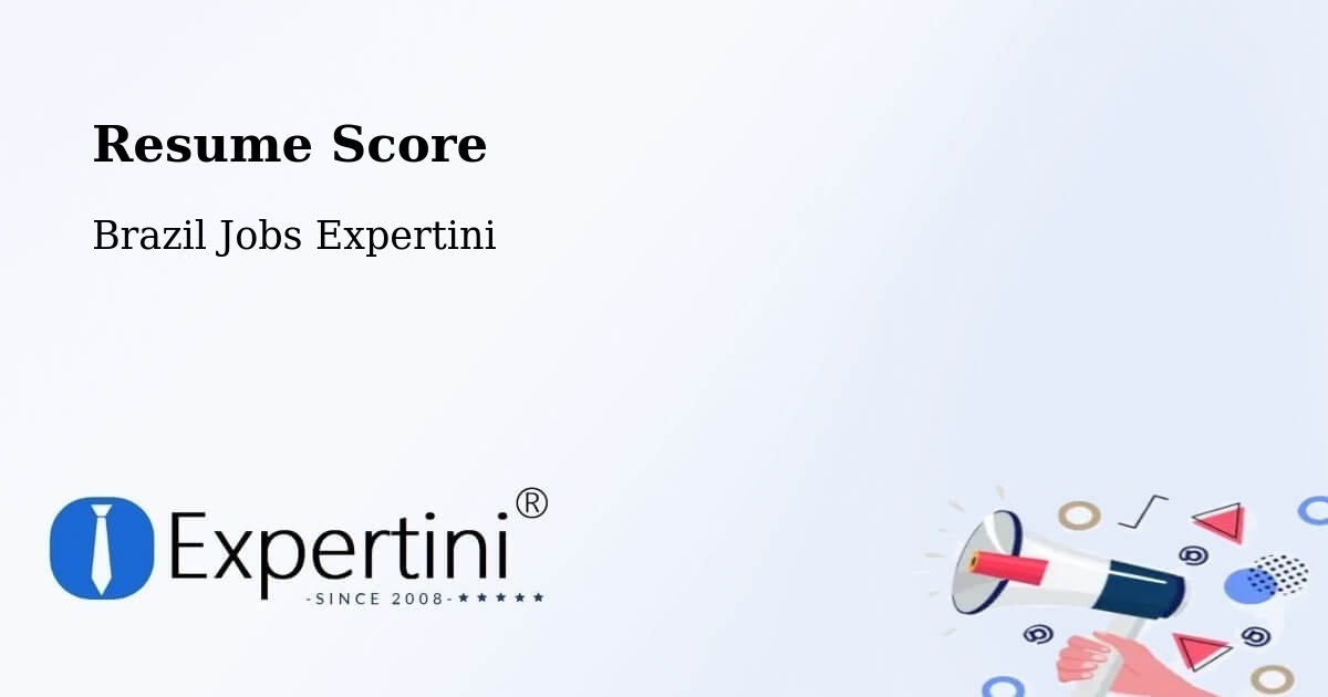 Resume Score & Job Description Match Tool – Tomé Açu - Brazil Jobs Expertini
